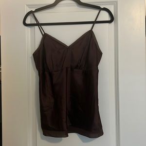 Brown Satin top